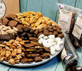 CHOCOLATES & FLAVORED PECANS<BR> 1 LB. BAGS