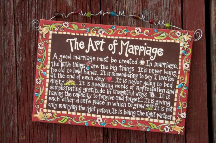 CANVAS, BEADED, ART OF MARRIAGE