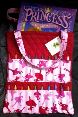 CRAYON COLORING BOOK BAG