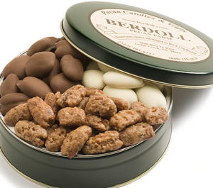 CREATE YOUR OWN CANDIES AND PECANS IN A GREEN TIN