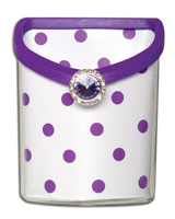 MAGNETIC BIN, WHITE/PURPLE
