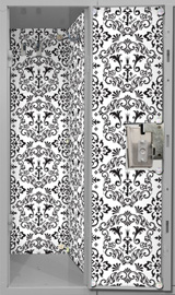 WALLPAPER, BLACK/WHITE SCROLL