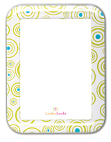 DRY ERASE, GREEN BLUE CIRCLES