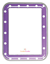 DRY ERASE, PURPLE WHITE DOT