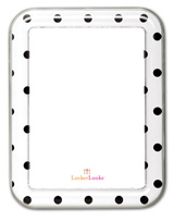 DRY ERASE, WHITE BLACK DOTS