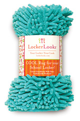 LOCKER RUG, AQUA BLUE