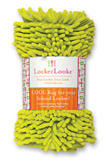 LOCKER RUG, LIME GREEN