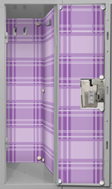 WALLPAPER, PURPLE PLAID