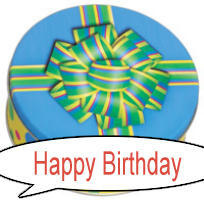 1 LB ALL TIME FAVORITE PECANS AND SUGAR-FREE CANDIES IN A BIRTHDAY TIN