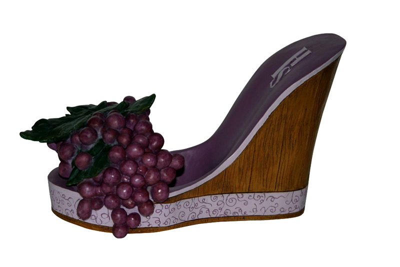 WINE BOTTLE HOLDER, GRAPES