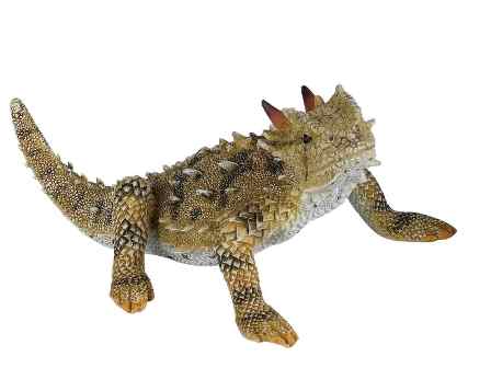 Horned Toad Figurine